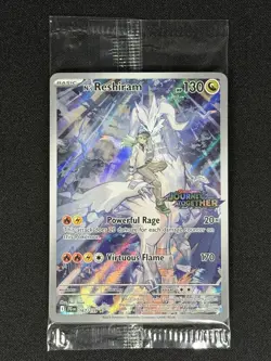 SEALED Pokemon N's Reshiram 167/159 Journey Together Stamped Promo Box Topper NM - Image 2