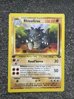 RHINOFEROS UNCO - POKEMON 45/64 JUNGLE EDITION 1 FR - Image 1