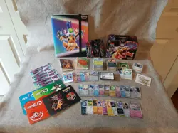 Large Mixed Lot Pokemon Trading Cards Stickers & Binders Prismatic Evolution - Image 1