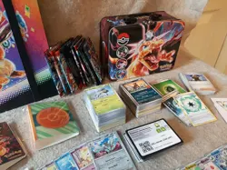 Large Mixed Lot Pokemon Trading Cards Stickers & Binders Prismatic Evolution - Image 3