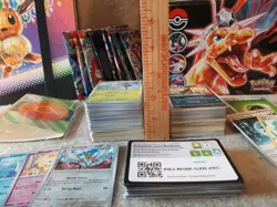 Large Mixed Lot Pokemon Trading Cards Stickers & Binders Prismatic Evolution - Image 4