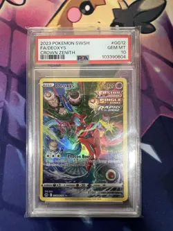 PSA GEM MINT 10 💎 Pokemon Deoxys Full Art TCG Card GG12/GG70 Crown Zenith - Image 1