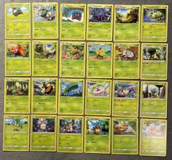 Pokemon Cards Lot Grass Type Rare Pinsir Cheap in Grotle Evolution Sets Tangela - Image 1