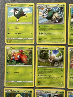 Pokemon Cards Lot Grass Type Rare Pinsir Cheap in Grotle Evolution Sets Tangela - Image 2