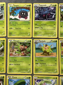 Pokemon Cards Lot Grass Type Rare Pinsir Cheap in Grotle Evolution Sets Tangela - Image 3