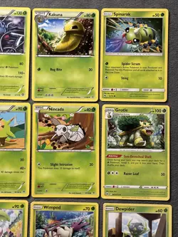 Pokemon Cards Lot Grass Type Rare Pinsir Cheap in Grotle Evolution Sets Tangela - Image 4