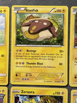 Electric Type Pokemon Cards Lot Rare Zeraora Electrode, Electrike Evolution Sets - Image 4