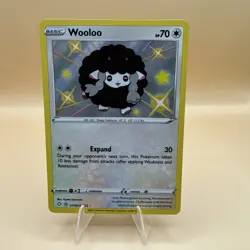 Wooloo SHINY SV103/SV122 Shining Fates NM Holo Foil Rare Pokemon Card - Image 1