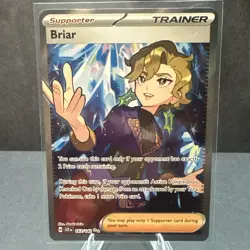 Pokemon Card TCG - Briar 163/142 Ultra Rare Full Art Trainer Stellar Crown NM - Image 1