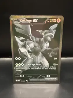 Pokemon TCG Zekrom EX Card 172/086 English Black Bolt - Image 2