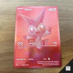 Victini 171/086 Sv: Black Bolt Full Art Holo Pokemon TCG Brazilian Card Rare NM - Image 1