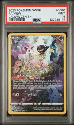Mew Crown Zenith SWSH Galarian Gallery GG10/GG70 PSA 9 Pokemon Card - Image 1