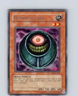 Yu-Gi-Oh TCG Morphing Jar DB2-EN104 Unlimited Regular Rare Card Played LP - Image 1