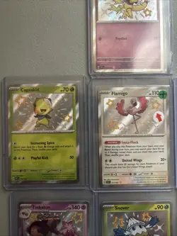 Baby Shiny 7 Card Lot Paldean Fates Pokemon Cards NM No Duplicates Holo Rare - Image 3