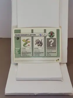 Pkmn Ranger Clayton 2003 Pokemon Game Boy Advance Battle E Reader Card - Image 1