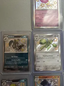 Paldean Fates Baby Shiny 7 Card Lot Pokemon Scarlet and Violet NM/M Holo - Image 3