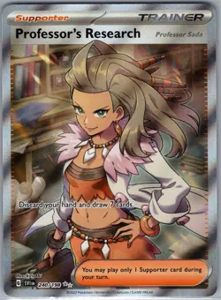 Professor's Research 240/198 Full Art - Scarlet & Violet Base Pokemon Card - NM - Image 1