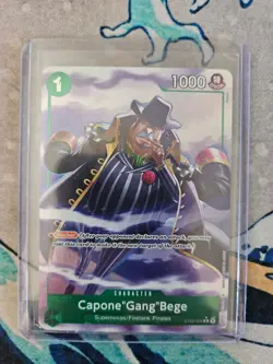 Capone Gang Bege ST02-004 Alt Art PRB01- One Piece Trading Card Game - ENGLISH - Image 1