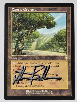 Retro Frame Exotic Orchard Steven Belledin ARTIST SIGNED Autograph MTG Non-foil - Image 1