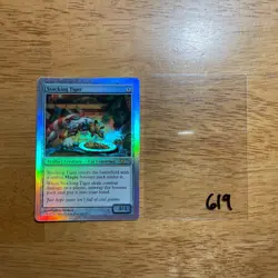 ⚙🎄Stocking Tiger - FOIL Happy Holidays HH 2013 Promo MTG - See pics 4 Cond 619 - Image 1