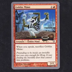 Goblin Mime 78/140 Unhinged Vintage Silver border Mtg UNH English Near Mint NM - Image 1