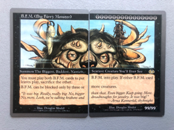Mtg Carte Magic Unglued Big Furry Monster B.F.M. Two Halves English LP - Image 1