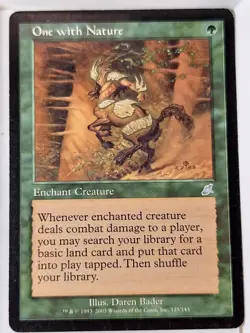 One with Nature - Scourge - Magic the Gathering MTG Nice! - Image 1