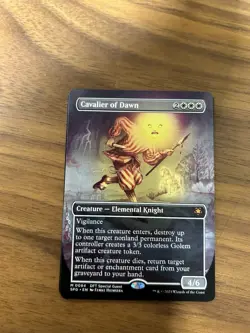 1x Cavalier of Dawn MTG Aetherdrift Special Guest Borderless Mythic Nonfoil NM - Image 1