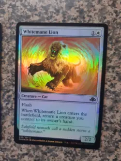MTG - 1 x Whitemane Lion - FOIL - Dominaria Remastered - Image 1