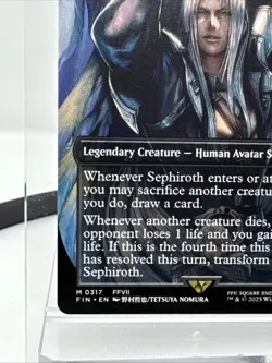 0317 Sephiroth, Fabled Soldier Borderless Magic The Gathering FF Non-foil - Image 5
