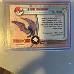 Golbat #42 Pokemon 1999 Topps TV Animation Edition Series 1 Black Logo - Image 1