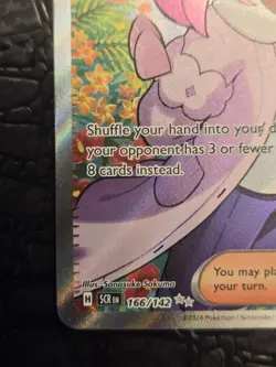 Pokemon Lacey 166/142 Sv07: Stellar Crown Holo Trainer Ultra Rare TCG Nm+ - Image 4