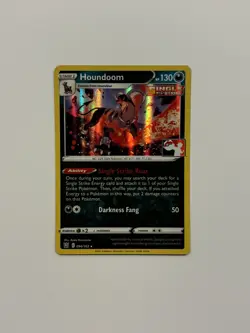 Houndoom 096/163 Line Holo Pokemon Prize Pack Series 1 & 2 SWSH Variant B - Image 1
