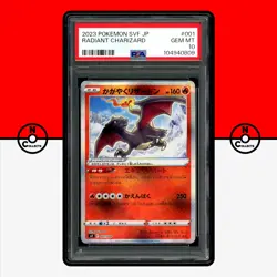 Pokemon PSA 10 Radiant Charizard 001/038 svF Ruler of the Black Flame Japanese - Image 1