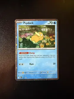 Pokemon TCG Psyduck MEP 007 Mega Evolution 3 Pack Blister Promo Mega Evolutions - Image 1