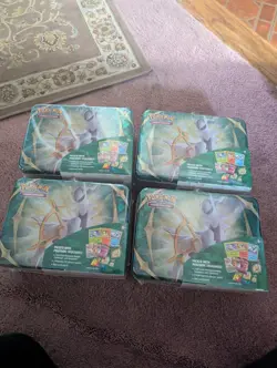 Pokemon Arceus Collectors Chest Lunchbox Tin Spring 2022 Edition Sealed LOT OF 4 - Image 1
