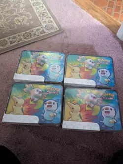 Pokemon Arceus Collectors Chest Lunchbox Tin Spring 2022 Edition Sealed LOT OF 4 - Image 2