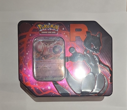 Pokemon Destined Rivals Team Rocket Tin Mewtwo EX Fast Secure and Safe Shipping - Image 1