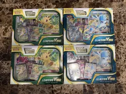 Pokemon TCG Glaceon & Leafeon VSTAR Special Collection Box SET X2 Sealed - Image 1