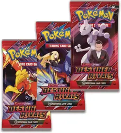 Pokemon TCG Scarlet & Violet Destined Rivals 3-Pack Blister - Zebstrika - Image 3
