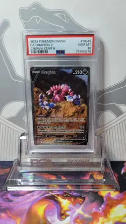 PSA 10 Drapion V Full Art Galarian GG49/GG70 Pokemon Crown Zenith Gem Mint - Image 3