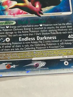 POKEMON DIAMOND AND PEARL DARKRAI LV.X DP19 HOLO PROMO (HP) JQ1 - Image 3
