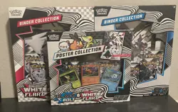 Pokemon Black Bolt and White Flare Binder And Poster Collection New Sealed - Image 1