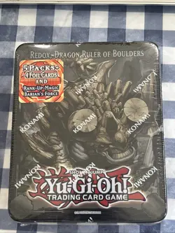 YUGIOH - REDOX, DRAGON RULER OF BOULDERS Collectible TIN 2013 Factory Sealed - Image 1