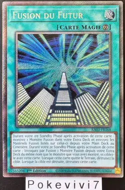 Carte YU-GI-OH! FUSION DU FUTUR RA03-FR168 PSR NEUF - Image 1