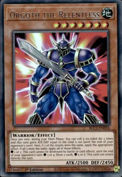 Orgoth The Relentless - Silver Ultra Rare 1st Edition BLC1-EN016 - NM - YuGiOh - Image 1