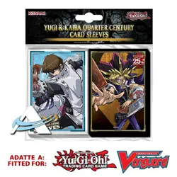 100 Bustine Protettive YUGI & KAIBA QUARTER CENTURY • Card Sleeves KONAMI YUGIOH - Image 1