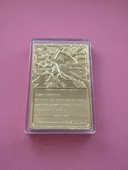 1999 Pokemon Special Edition 23 karat Gold Plated Trading Card / #06 Charizard - Image 4