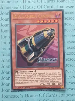 DOOD-EN090 R.B. Lambda Cannon Ultra Rare Yu-Gi-Oh Card 1st New - Image 1