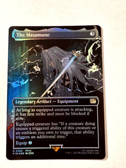The Masamune (Borderless) FOIL FINAL FANTASY Magic The Gathering Card - Image 1